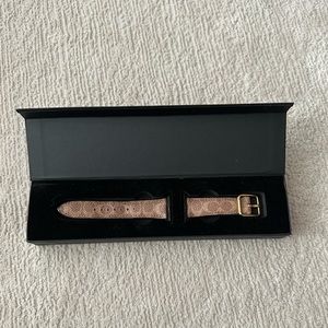 leather coach apple watch band